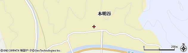 兵庫県丹波篠山市本明谷58周辺の地図