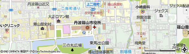 兵庫県丹波篠山市北新町121-2周辺の地図