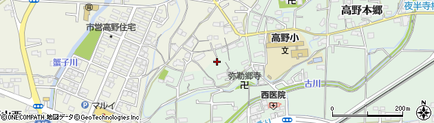 岡山県津山市高野本郷1151周辺の地図