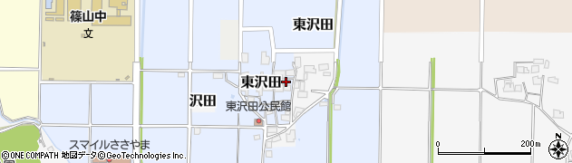 兵庫県丹波篠山市東沢田38周辺の地図