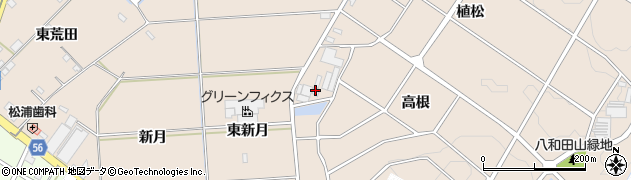 愛知県みよし市三好町（高根）周辺の地図