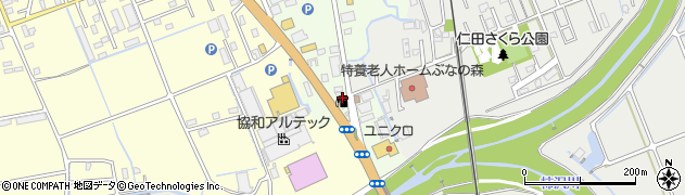静岡県田方郡函南町間宮588周辺の地図
