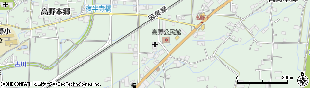 岡山県津山市高野本郷1683周辺の地図