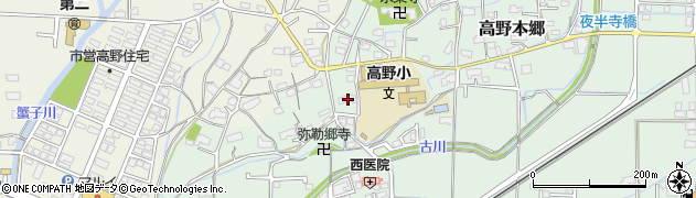 岡山県津山市高野本郷1071周辺の地図