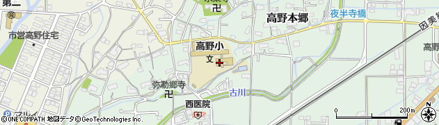 岡山県津山市高野本郷1040周辺の地図