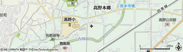 岡山県津山市高野本郷880周辺の地図