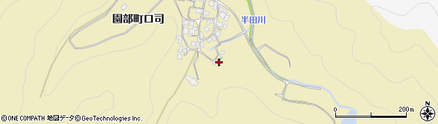 京都府南丹市園部町口司（奥ケ原）周辺の地図