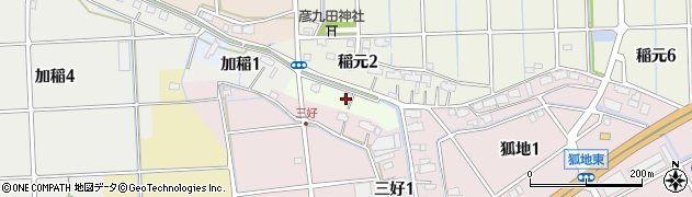 愛知県弥富市大縄場町周辺の地図