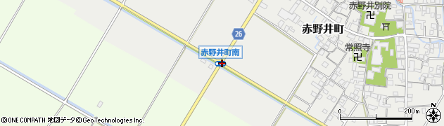 赤野井町南周辺の地図