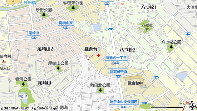 〒458-0829 愛知県名古屋市緑区鎌倉台の地図