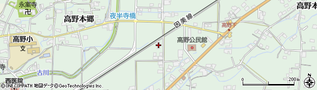 岡山県津山市高野本郷1548周辺の地図