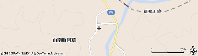 兵庫県丹波市山南町阿草864周辺の地図