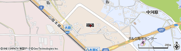 京都府南丹市八木町大薮細通周辺の地図