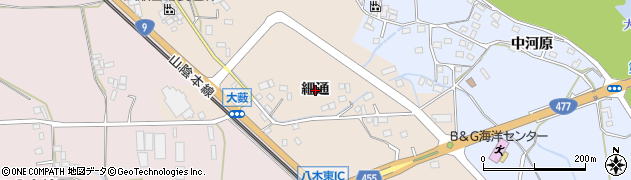 京都府南丹市八木町大薮（細通）周辺の地図