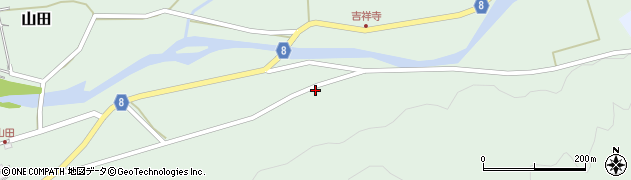 兵庫県神崎郡神河町山田711周辺の地図
