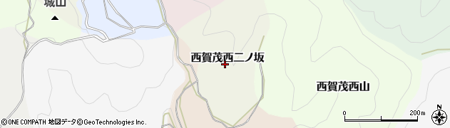京都府京都市北区西賀茂西二ノ坂周辺の地図