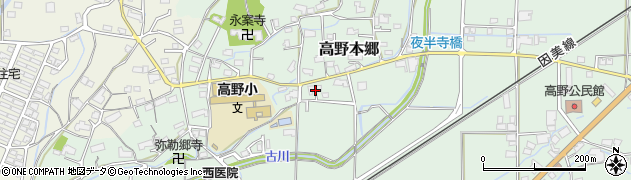 岡山県津山市高野本郷881周辺の地図