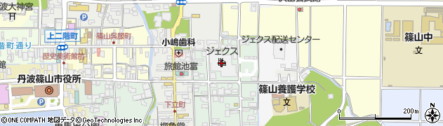 ジェクス株式会社　篠山工場周辺の地図