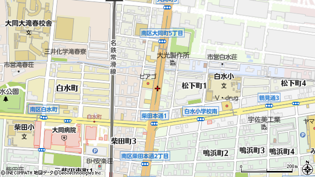 〒457-0814 愛知県名古屋市南区柴田本通の地図