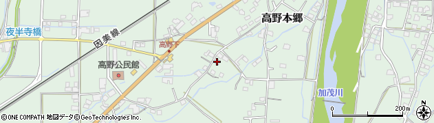 岡山県津山市高野本郷2221周辺の地図