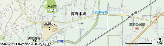 岡山県津山市高野本郷862周辺の地図