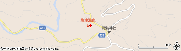 塩津温泉秀山荘周辺の地図