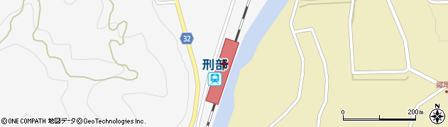 刑部駅周辺の地図