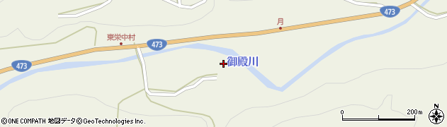 愛知県東栄町（北設楽郡）月（浜井バ）周辺の地図