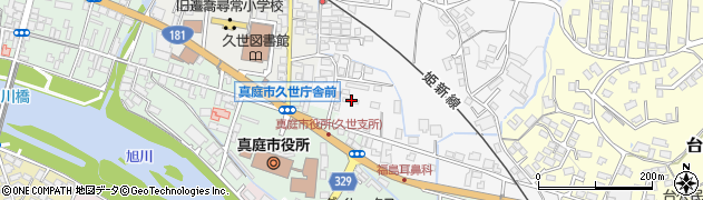 岡山県真庭市多田44周辺の地図