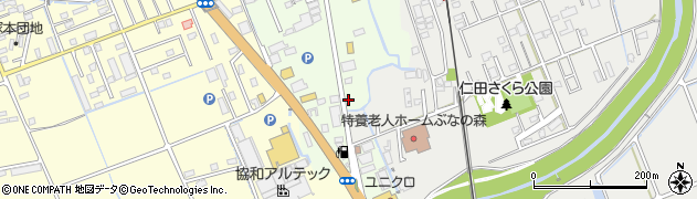 静岡県田方郡函南町間宮591周辺の地図