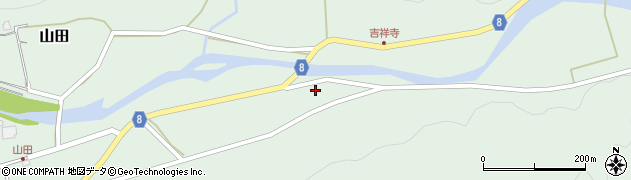 兵庫県神崎郡神河町山田706周辺の地図
