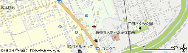 静岡県田方郡函南町間宮577周辺の地図