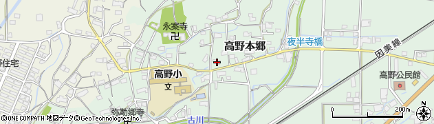 岡山県津山市高野本郷897周辺の地図