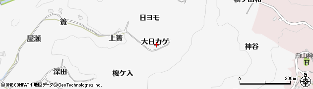 愛知県豊田市穂積町（大日カゲ）周辺の地図