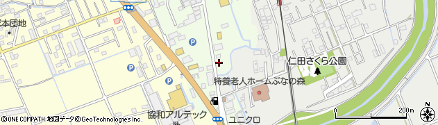 静岡県田方郡函南町間宮593周辺の地図