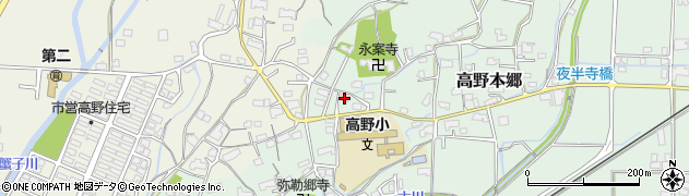 岡山県津山市高野本郷1088周辺の地図