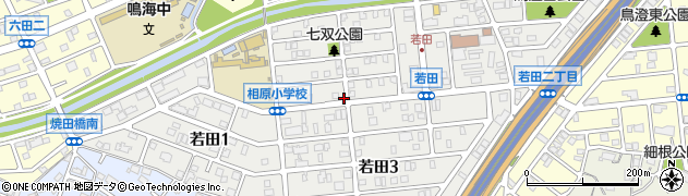 愛知県名古屋市緑区若田周辺の地図