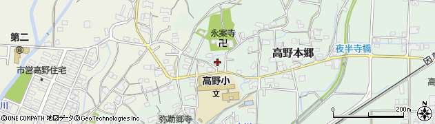 岡山県津山市高野本郷1033周辺の地図