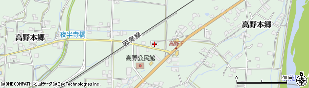 岡山県津山市高野本郷1673周辺の地図