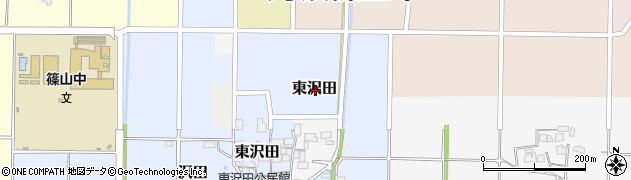 兵庫県丹波篠山市東沢田周辺の地図