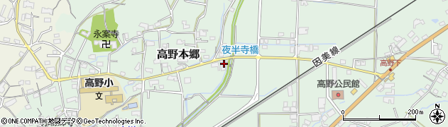岡山県津山市高野本郷858周辺の地図