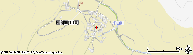 京都府南丹市園部町口司（南垣内）周辺の地図