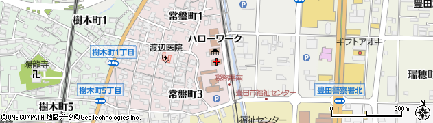豊田労働基準監督署　監督周辺の地図