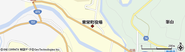愛知県北設楽郡東栄町周辺の地図