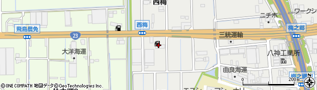株式会社西日本宇佐美　２３号名四飛島周辺の地図