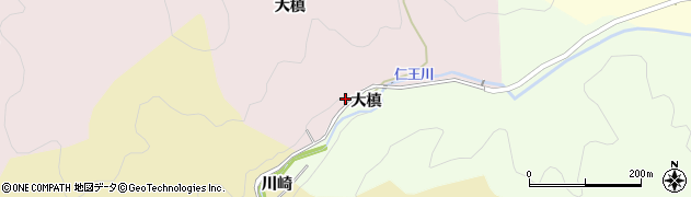 愛知県豊田市平折町（大槙）周辺の地図