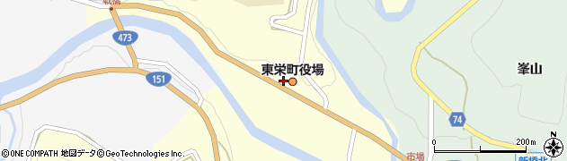 愛知県東栄町（北設楽郡）本郷（上前畑）周辺の地図