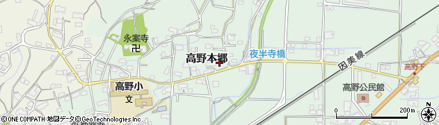 岡山県津山市高野本郷837周辺の地図