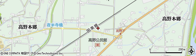 岡山県津山市高野本郷1662周辺の地図