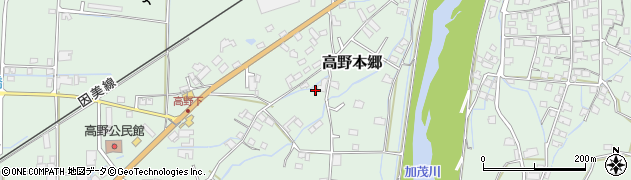 岡山県津山市高野本郷2133周辺の地図